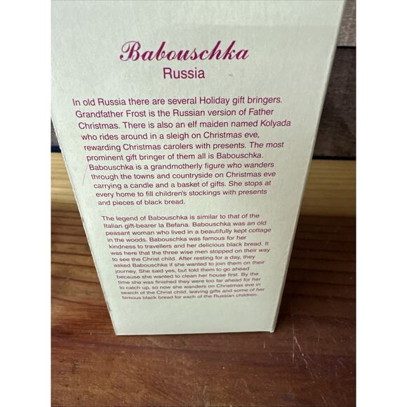The International Santa Claus Collection - Russia Babouschka In Box - Picture 7 of 7